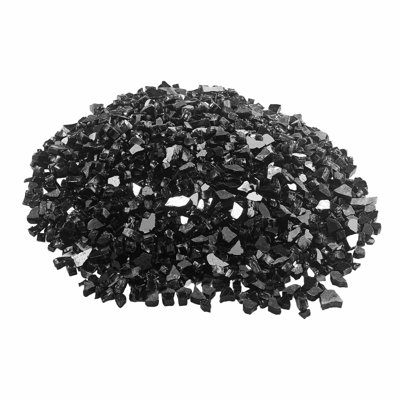 10 LBS Fire Glass 1/2-Inch Fireplace Glass Rocks for Fire Pit Table