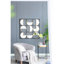 Miroir mural moderne moderne en métal noir perlé de 35,6 po, créant un miroir de chambre à coucher, de salon et de vestibule élégant et confortable pour l'intérieur