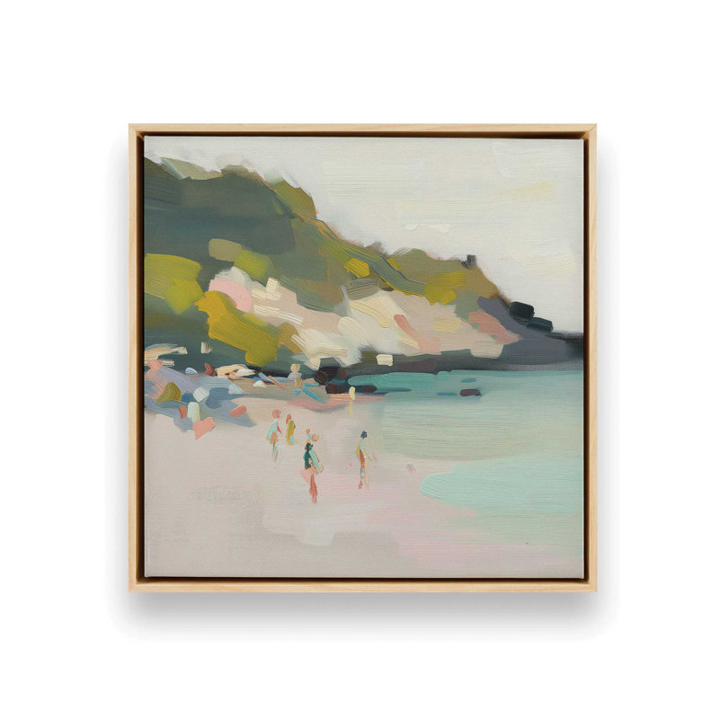 1_Sandy Spectrum v1, reproduction sur toile, Cadre américain en érable flottant, H 18 po x l 18 po x P 1,75 po