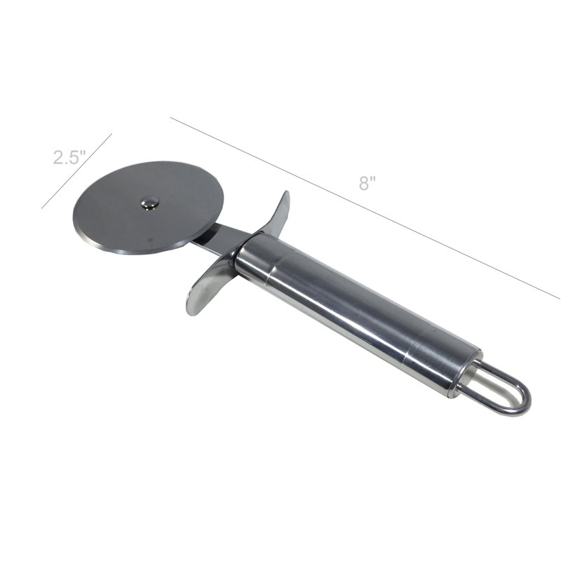 Meule à pizza rotative 2 1/2 "avec poignée en métal Fixturedisplays® 18007