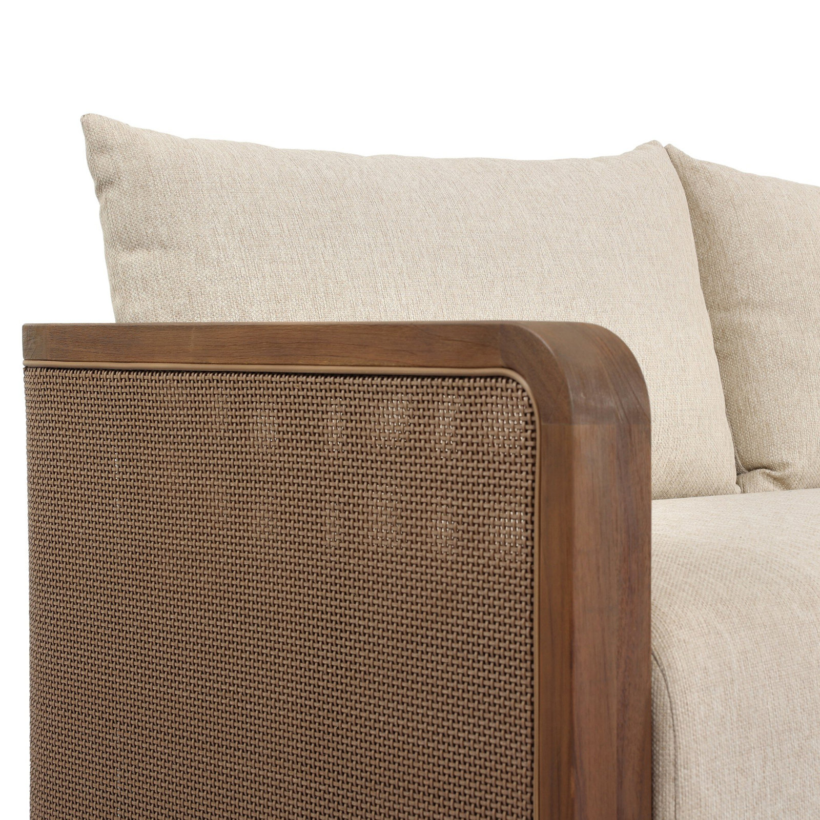 Parsons 96" Teak Patio Sofa
