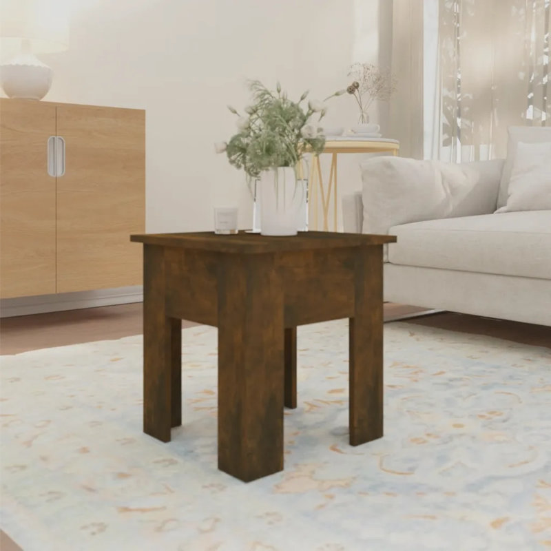 Coffee Table 40x40x42 cm Engineered Wood, Smoked Oak