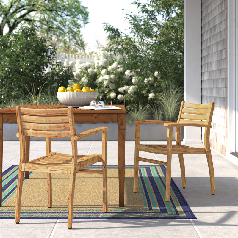 Chaise d'extérieur 100% teck certifiée FSC Rafael