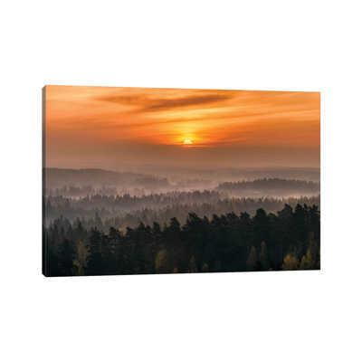 Rising 1 Piece Wrapped Canvas Wall Art