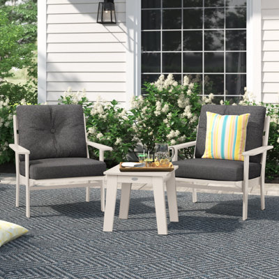 POLYWOOD x Sol 72 3-Piece Traditional Deep Seating Chair Set