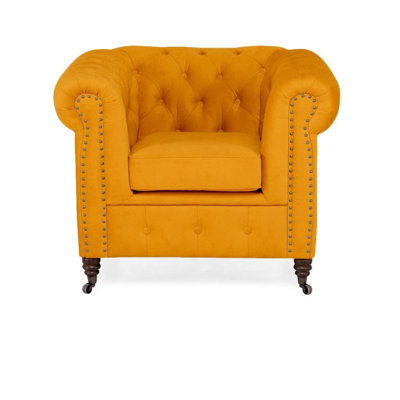 Lakefront Velvet Armchair