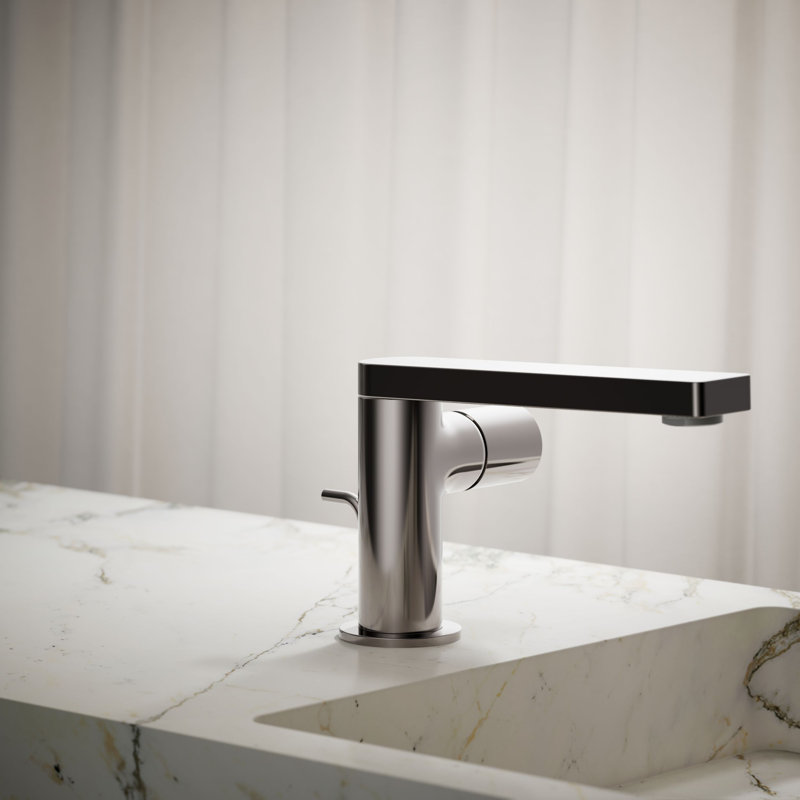 Single-Handle Bathroom Faucet, Vibrant Titanium