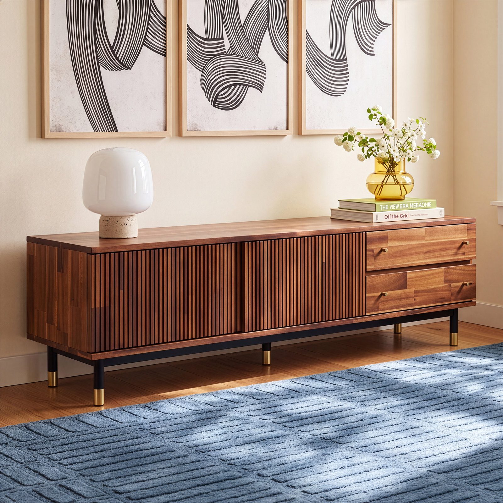 Dakota 71" Acacia TV Stand