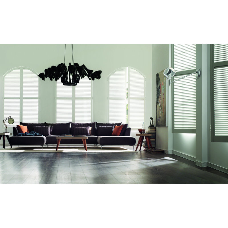 Canapé modulaire large de 42,51 po Diavionne, 100 % polyester brun, Accoudoir à gauche (vu de face)