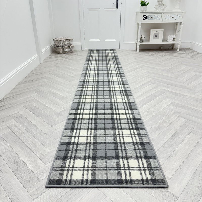 Runner Plaid Area Rug, Rectangle 100 x 150 cm