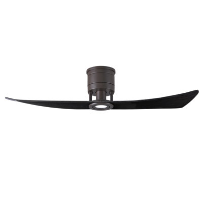 Lindsay LED Flush Mount Ceiling Fan