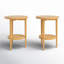 Ensemble de table d'appoint Clarissia à 3 pieds avec rangement