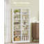 Bookcase, Tall Narrow Bookshelf, Wooden Bookcase with Open Storage Shelf, for Living Room, Home Office, Bedroom-373253972-378721579