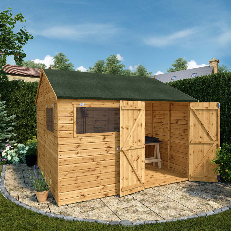 Mercia 10 x 10ft Premium Shiplap Reverse Apex Workshop