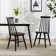 Alvie 17" Wide Modern Farmhouse Windsor Back Solid Wood Dinning Chairs