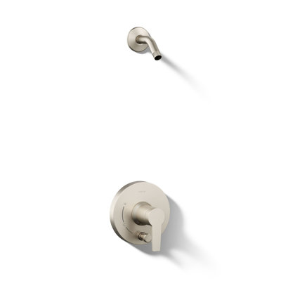 Pitch Rite-Temp Shower Trim Kit With Push-Button Diverter Without Showerhead