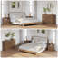 Ensemble de chambre à coucher 3 pièces, commode 6 tiroirs et tables de chevet 2 tiroirs-2021846