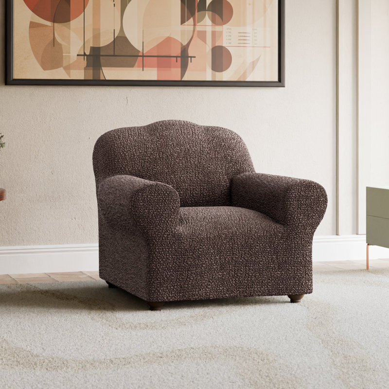 Housse extensible pour fauteuil - Style italien et qualité supérieure - Collection CottonRich, Brun