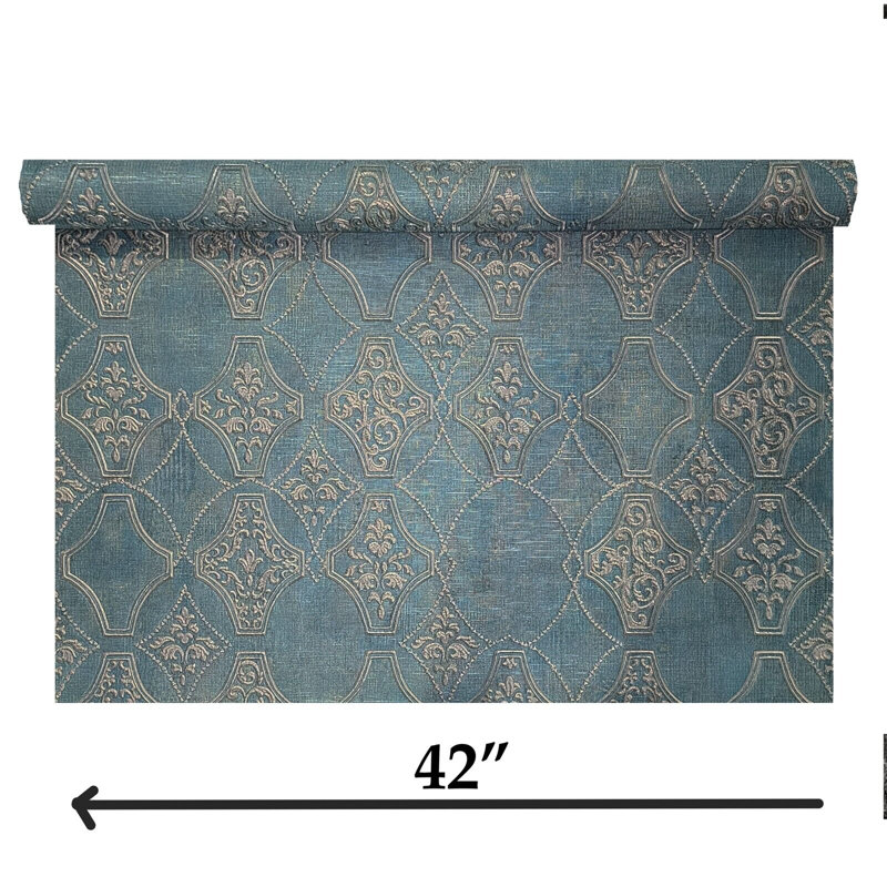 Papier peint imitation damas Jamiria