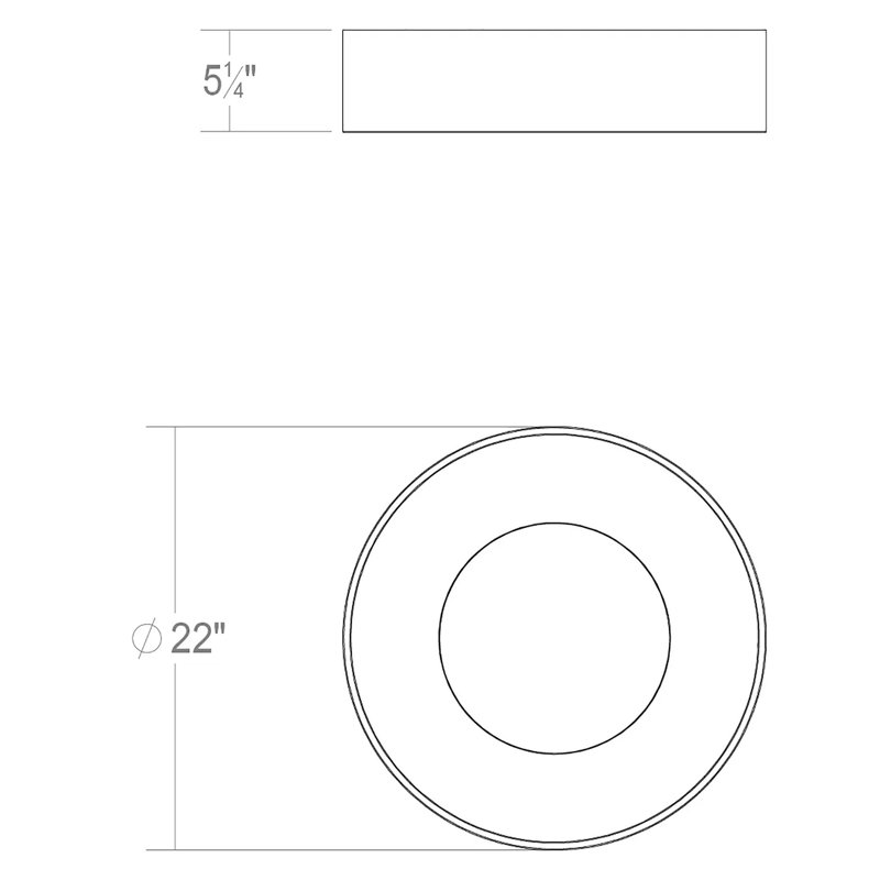 Ilios 1 - Light LED Flush Mount, Satin White, 3000K