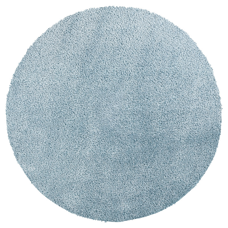 Ridout Power Loom Rug, Blue, Round 120 cm, Polyester