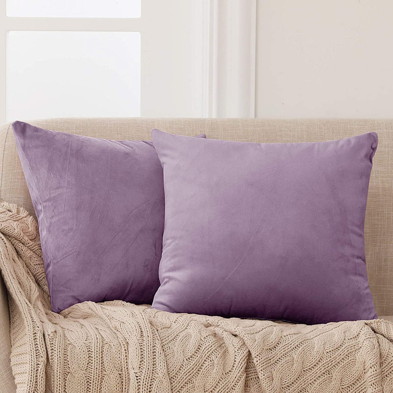 Frith Square Cushion Cover, 56cm H x 56cm W x 1cm D, Lilac