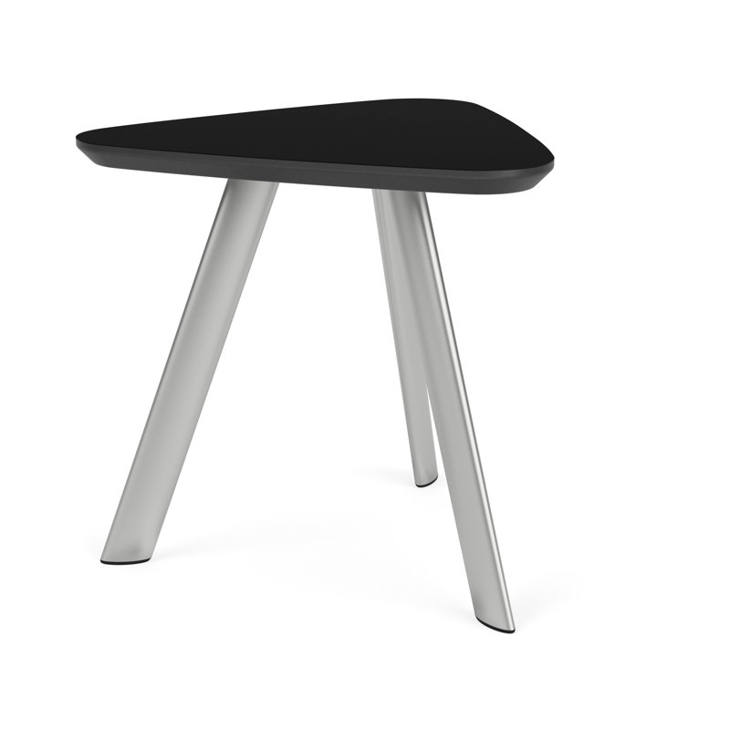 Table de bout Willow Lounge, Nuit noire, Argent argent