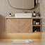 Meuble-lavabo simple 36 po avec comptoir en pierre, vasque, plateau de table en pierre frittée, meubles-lavabos à fixation murale-1228818148-1228818147