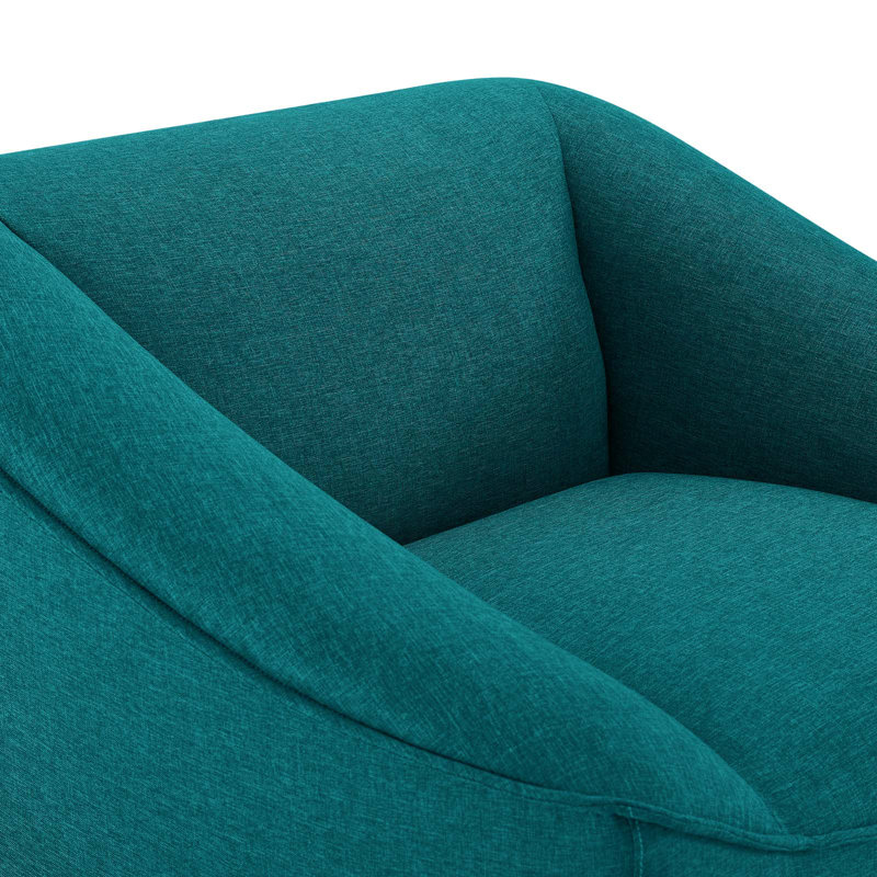 Modway Comprise Fabric Upholstered Armchair, Teal Plainweave