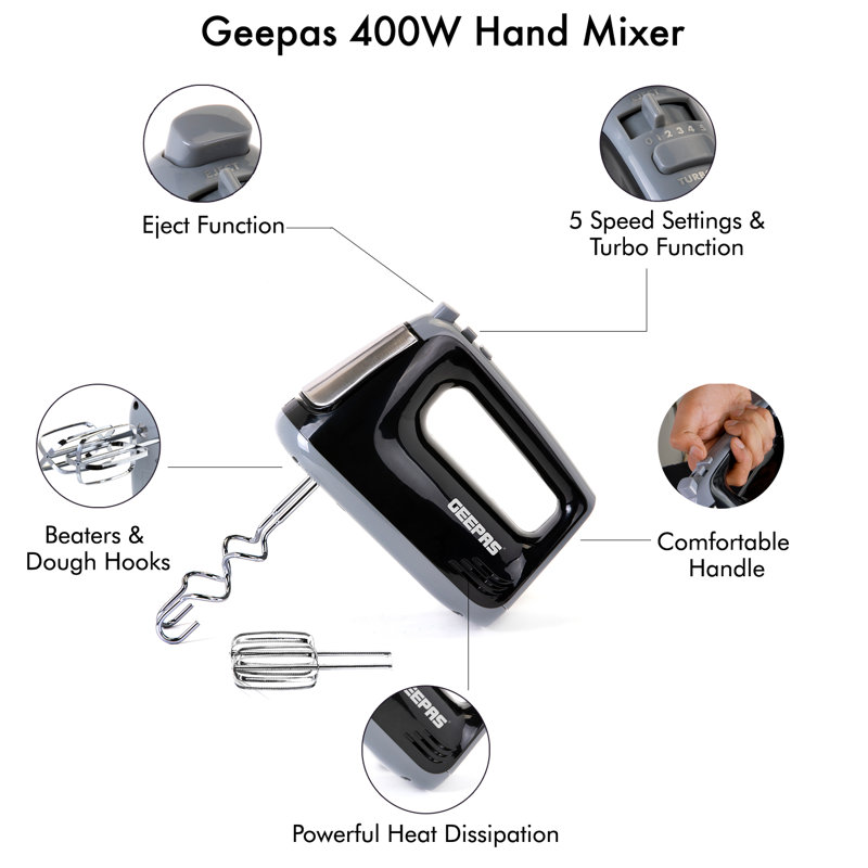 Geepas 5 Speed Hand Mixer
