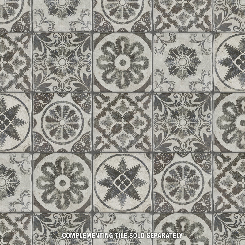 Costa 8" x 8" Ceramic Patterned Wall & Floor Tile