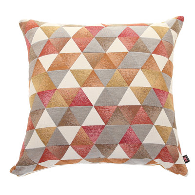 Amaryllis Geometric Square Cushion