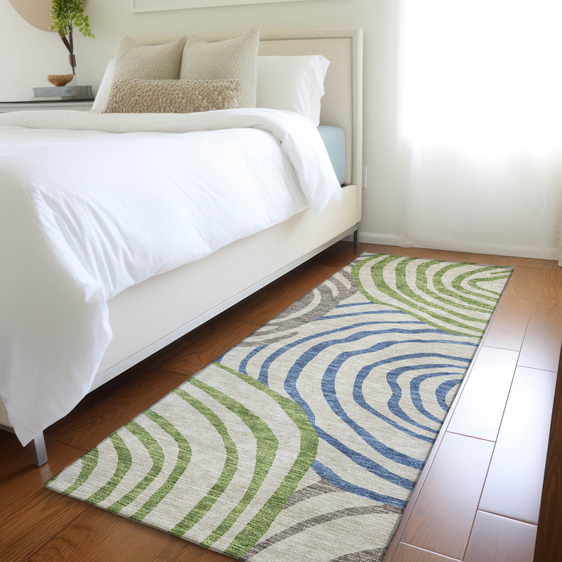 Tapis de porte d'extérieur antidérapant Leis, Tapis de couloir 2 pi 3 po x 7 pi 6 po