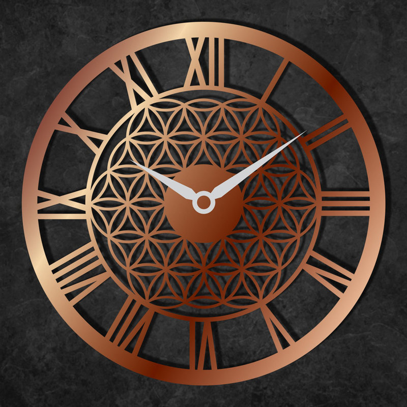 Veneto Metal Wall Clock, 49" H x 49" W x 2" D