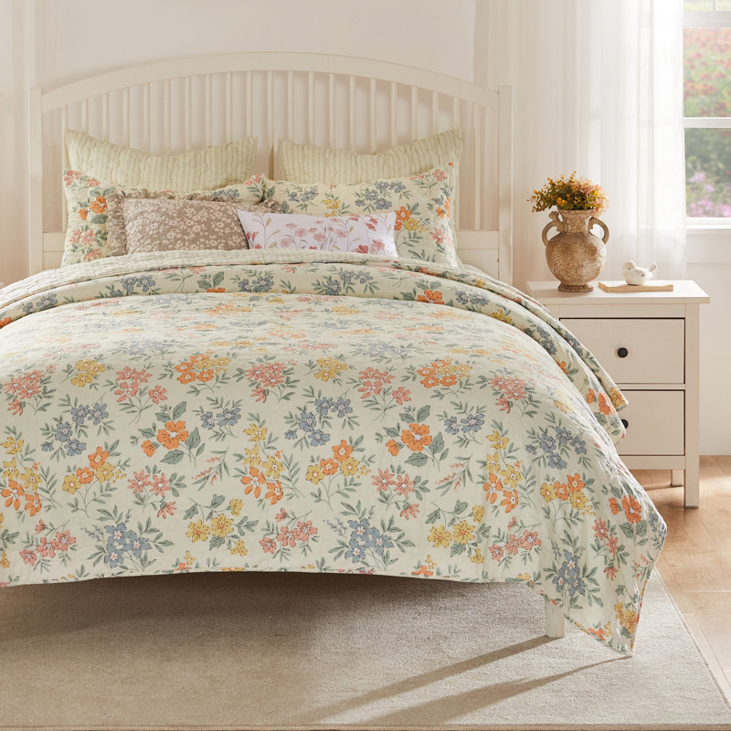 Ensemble de courtepointe 2 pièces Greenland Home Fashions Chloe Pastel, 68 x 88 po