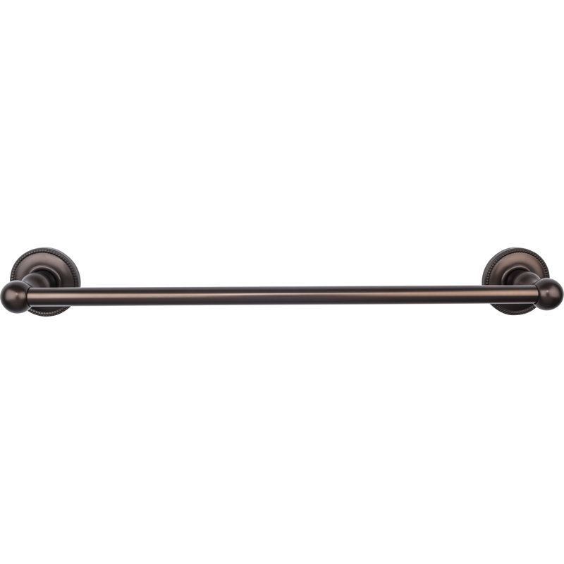 Edwardian Bath Single 20 1/2" Wall Mounted  Towel Bar, Oiled Rubbed Bronze