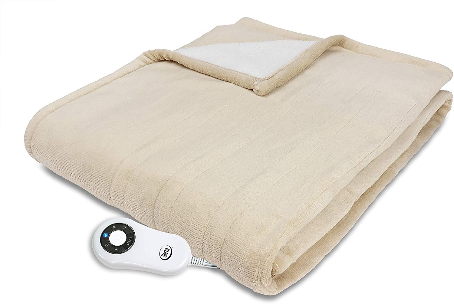 Serta comfort plush discount electric heated warming blanket