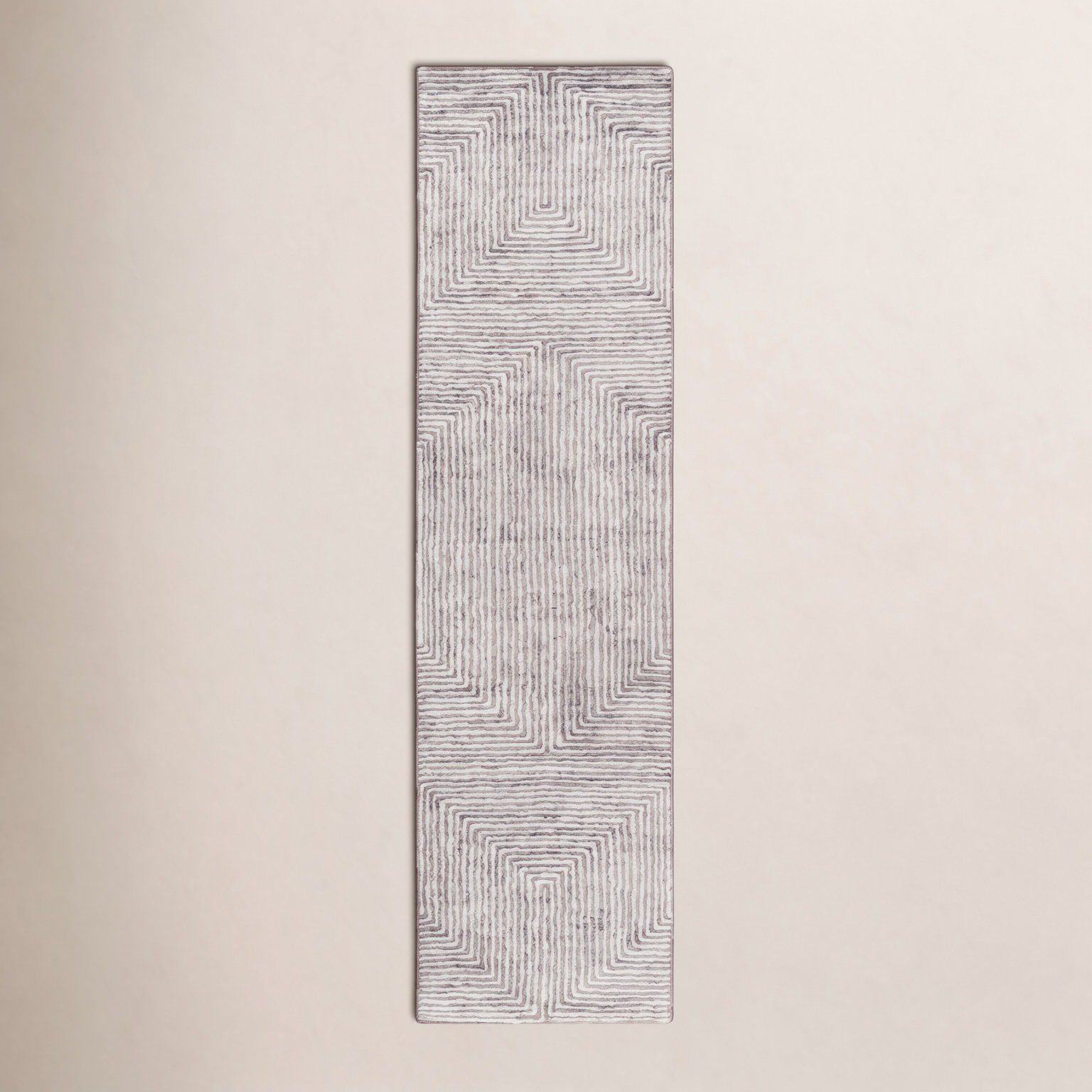 Balos Hand-Tufted Geometric Viscose Rug, Runner 3' x 12'
