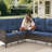  Valierius L-Shaped Outdoor Sectional Sofa Set, PE Wicker Couch With Water-Resistant Olefin Cushions-1549595611