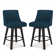 Loriell Swivel Bar & Counter Stools with Solid Wood Frame