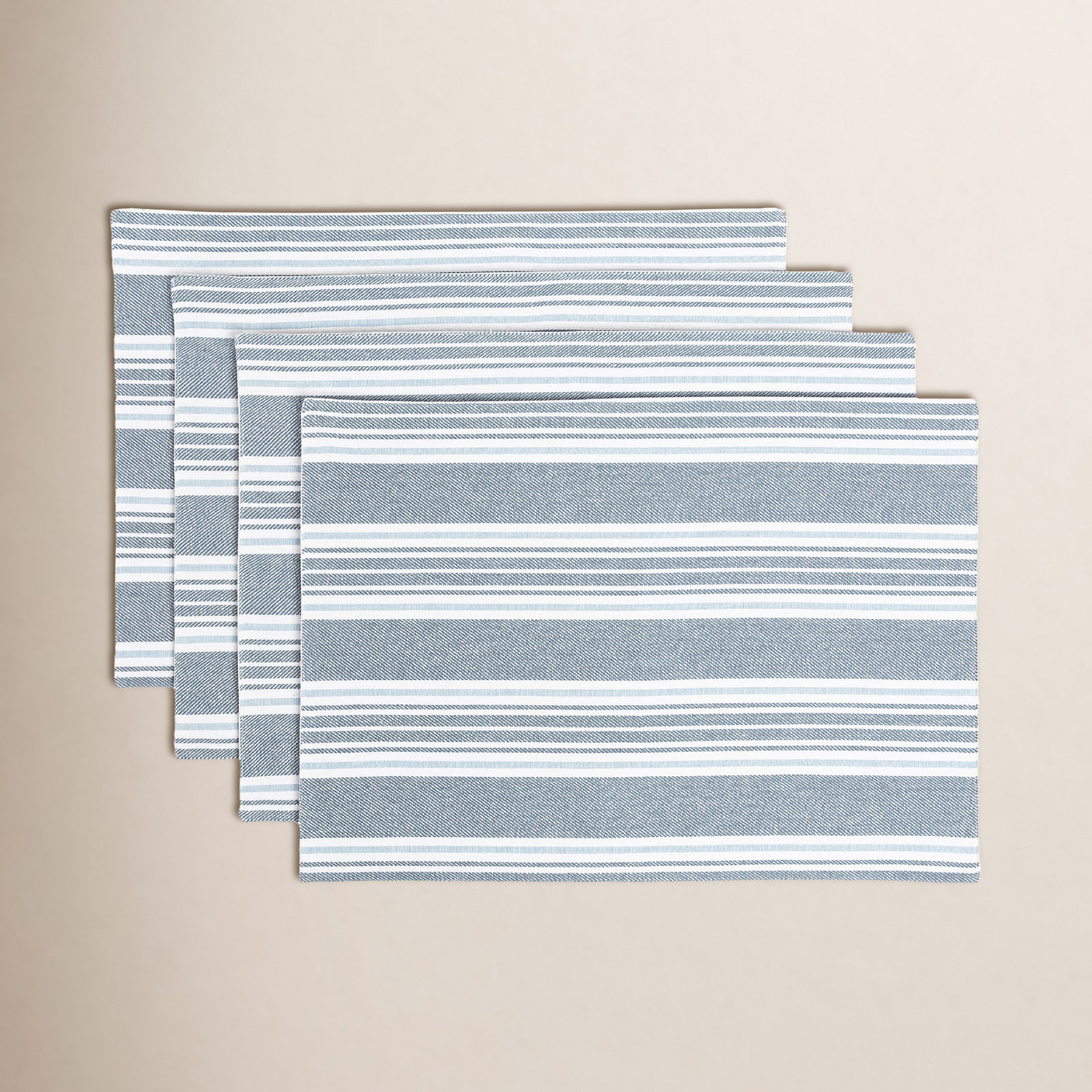 Woven Striped Placemat, Blue