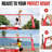 Zealfeel Adjustable Portable 20ft Volleyball Training Net with Carry Bag for Outdoor Practice-118033430
