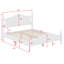 Base de lit plateforme en bois