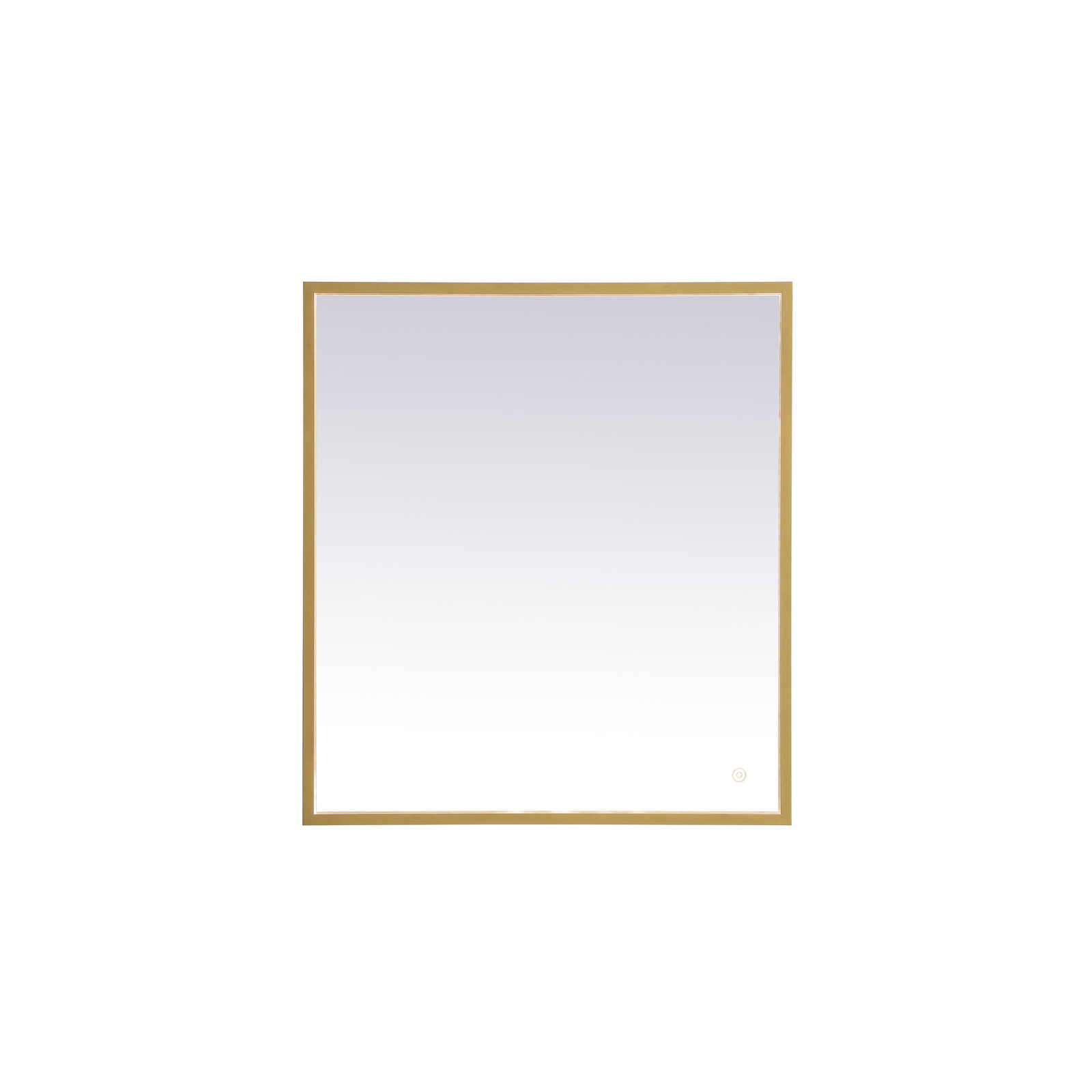 Piche Aluminum Mirror, Brass, 27" x 30"