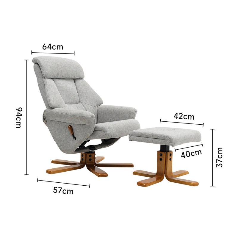 Nayini 64cm Wide Swivel Standard Recliner