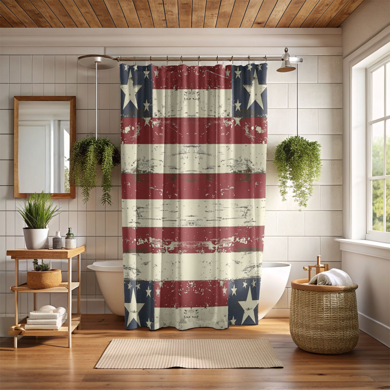 Rideau de douche Memorial Honor - Premium, H 74 po x l 71 po