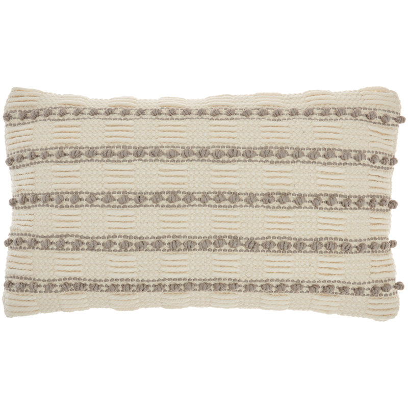 GC384-012020 Rectangular Pillow Cover & Insert, Light Gray