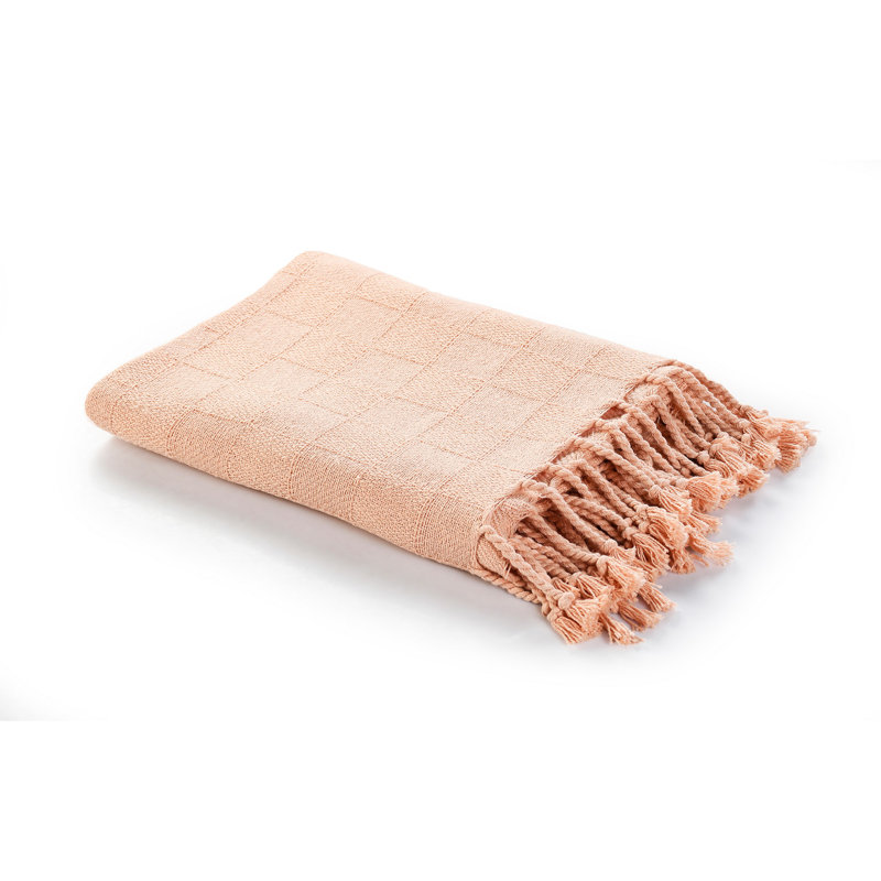Jeté 100% coton , Pêche