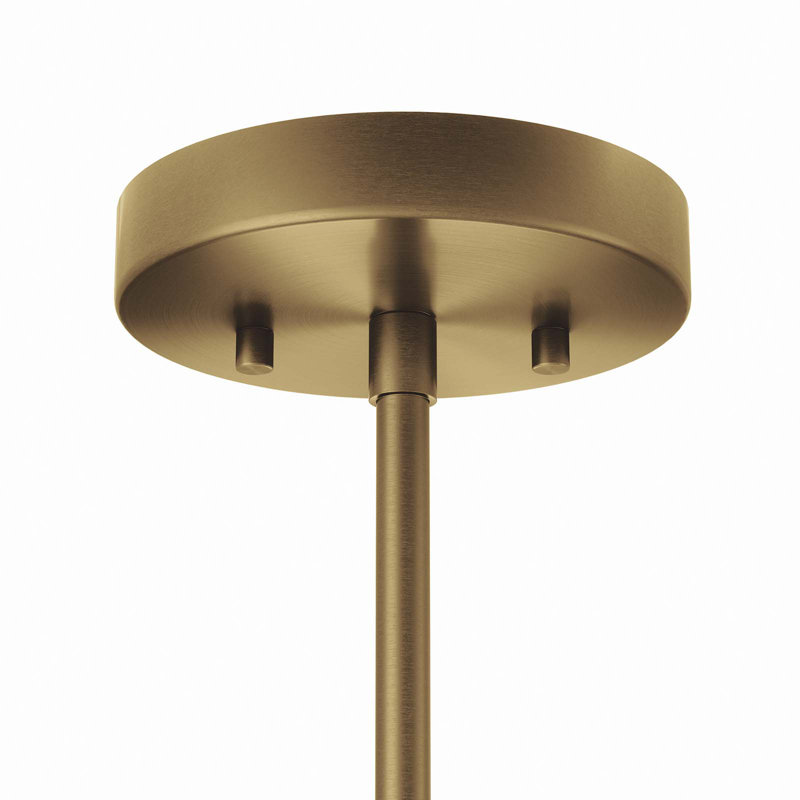 Modway Rekindle 8-Light Chandelier, Satin Brass