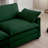 Modern Sofa2-Seater Sofa  With 1 Footrest, L-Shaped 2-Seater Sofa With Ottoman  Small Living Spaces, Corduroy-816833074-816833028